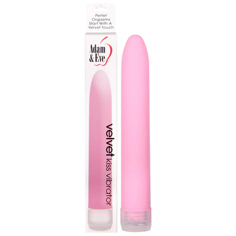 Adam &amp; Eve Velvet Kiss Vibrator - Pink 15.2 cm (6&