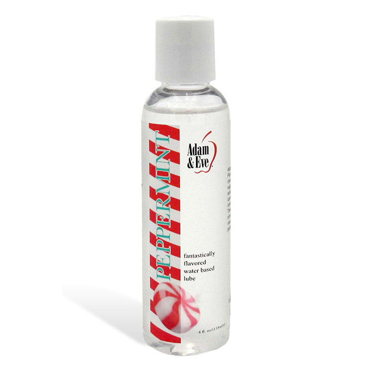 Adam &amp; Eve PEPPERMINT Lubricant - Mint Flavoured Water Based Lubricant - 118 ml Bottle