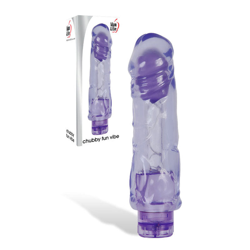 Adam &amp; Eve Chubby Fun Vibe - Purple 22.9 cm (9&