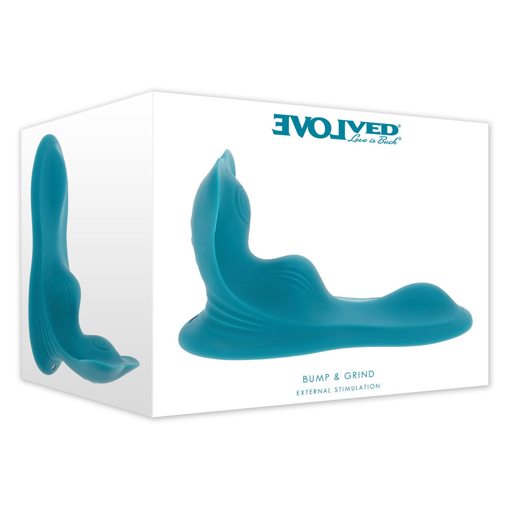 Evolved BUMP &amp; GRIND - Blue USB Rechargeable Vibrating Grinder Pad