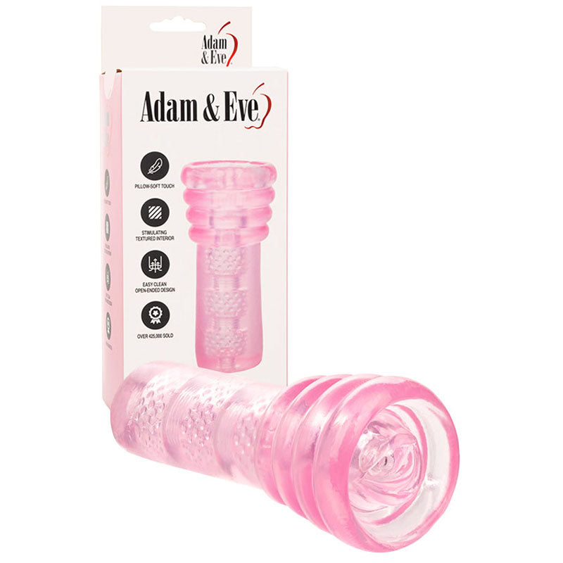 Adam &amp; Eve SUPER HEAD HONCHO - Pink Oral Stroker