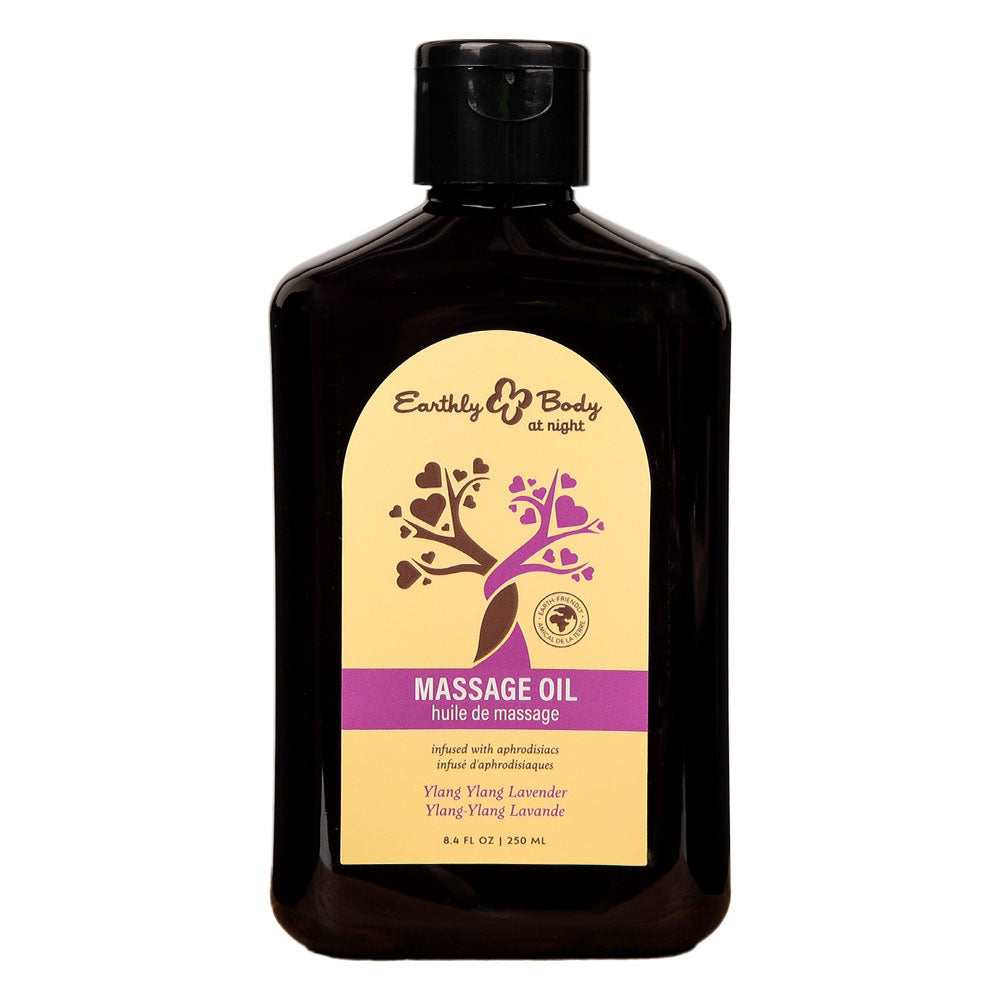 EB Aphrodisiac Massage Oil YLANG YLANG LAVENDER - 250 ml - Ylang Ylang &amp; Sandalwood Scented Massage Oil - 250 ml Bottle