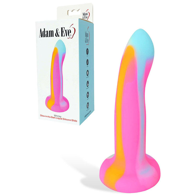 Adam &amp; Eve WHIMSY - Glow In Dark 16.5 cm Dildo