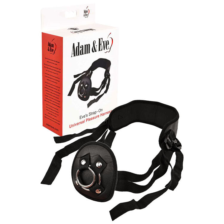 Adam &amp; Eve EVES STRAP-ON - Black Adjustable Strap-On Harness (No Probe Included)
