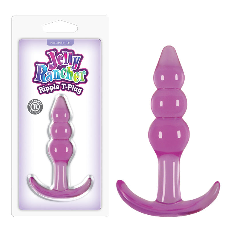 Jelly Rancher Ripple T-Plug - Purple - Purple 10.9 cm (4.3&