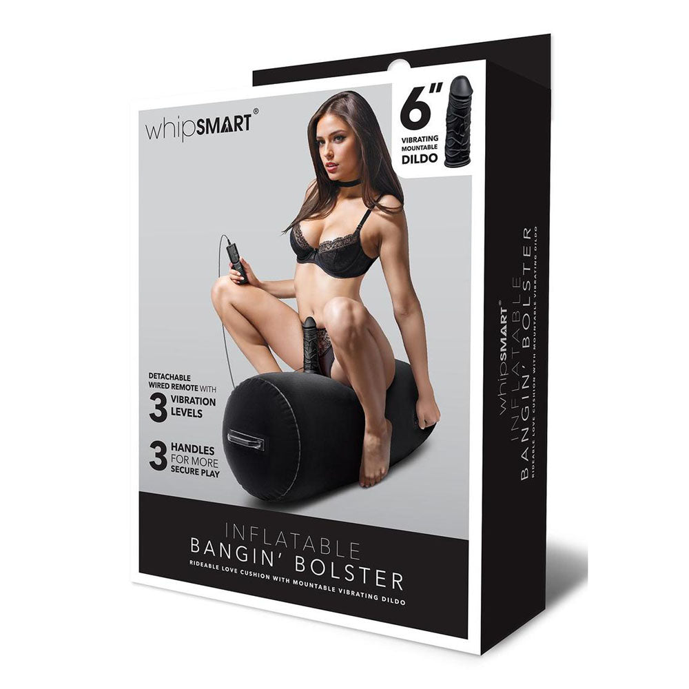 Whipsmart Inflatable Bangin Bolster - Black Inflatable Cushion with 6&