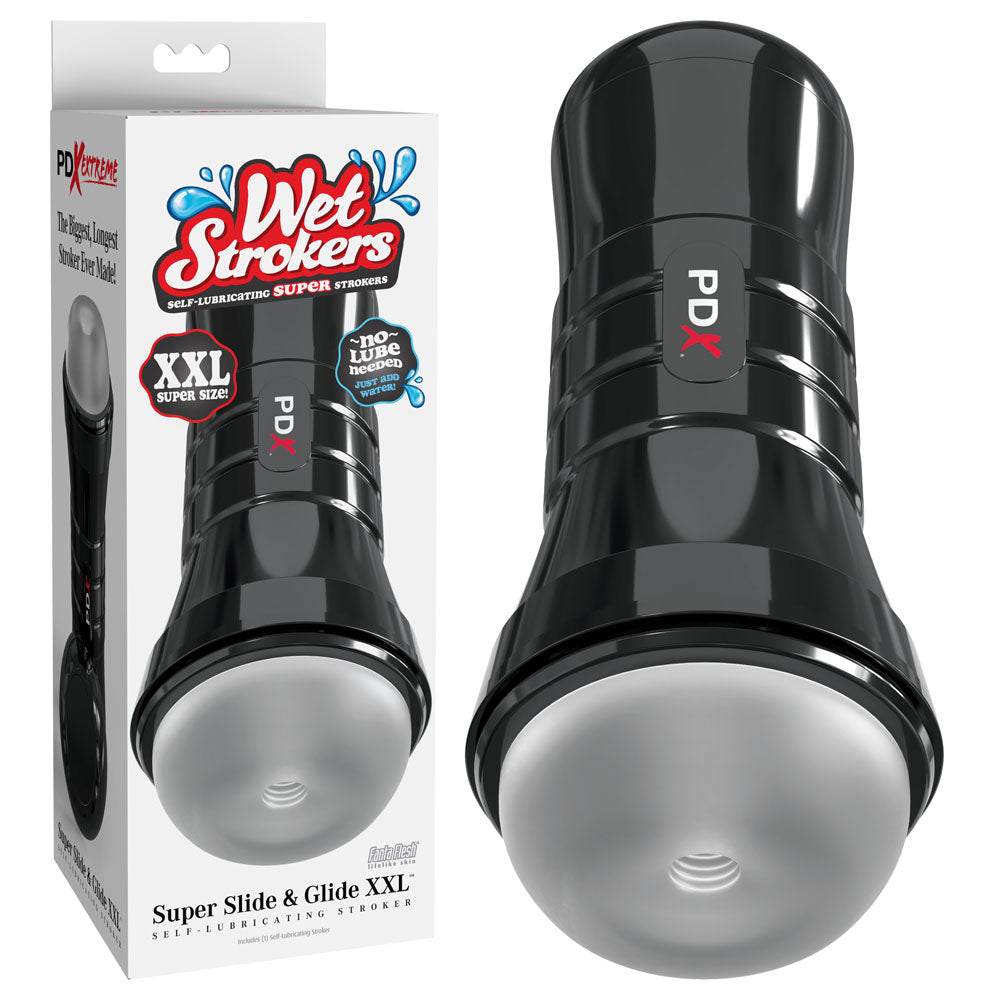 PDX Wet Pussies - Super Slide &amp; Glide XXL - Clear Stroker