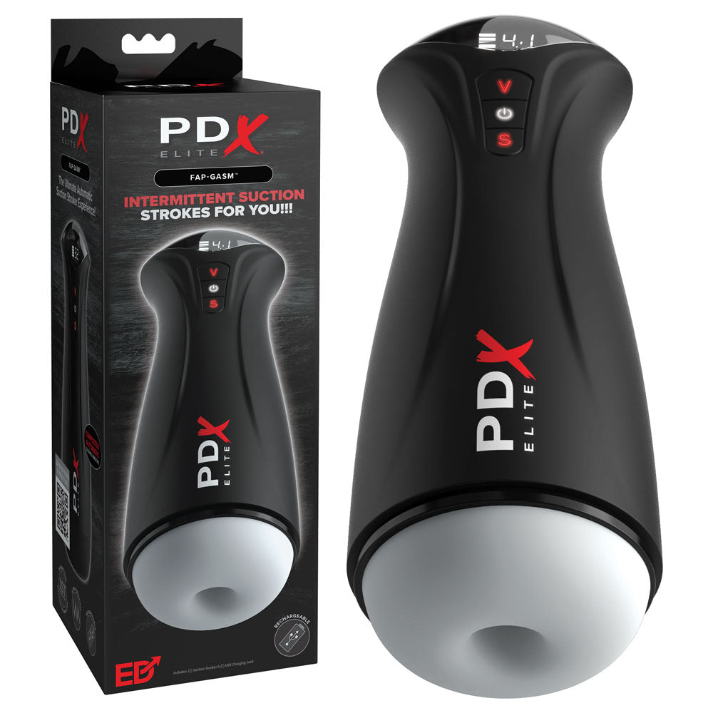 PDX Elite Fuck-Gasm - Flesh - USB Rechargeable Sucking &amp; Vibrating Auto Stroker