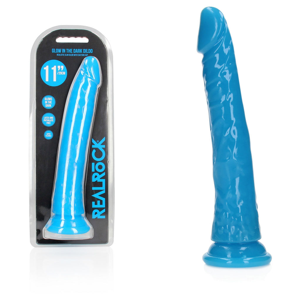 REALROCK 29 cm Slim Glow in the Dark Neon - Blue - Glow in Dark Blue 29 cm (11&