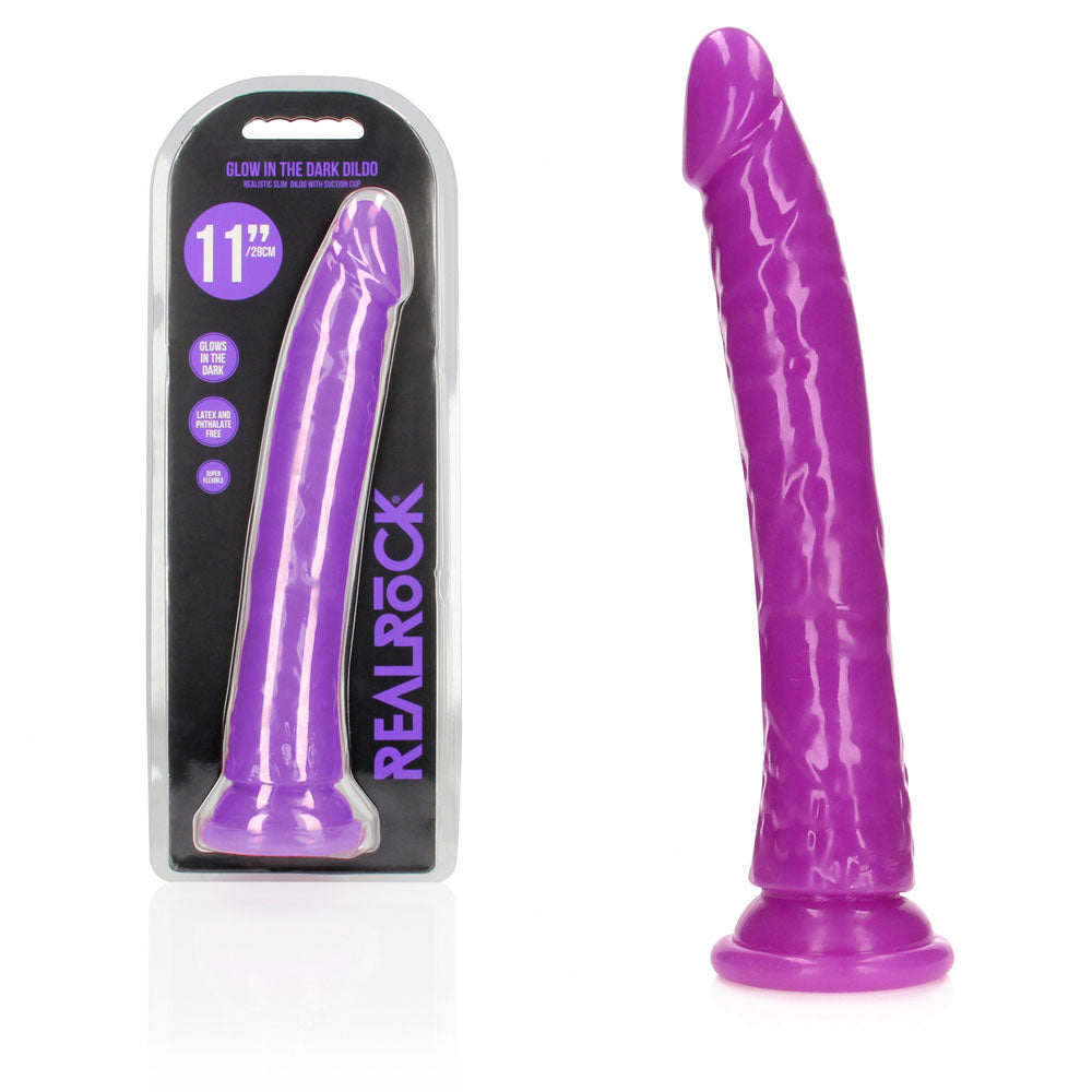 REALROCK 29 cm Slim Glow in the Dark Neon - Purple - Glow in Dark Purple 29 cm (11&