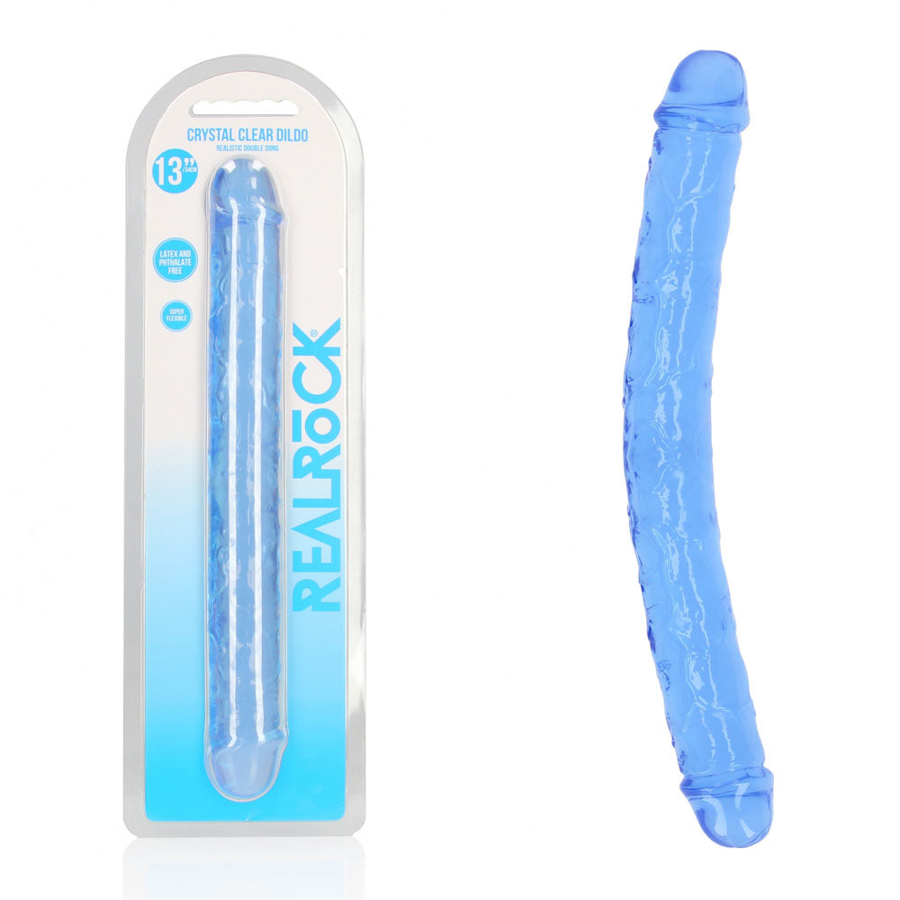 REALROCK 34 cm Double Dong - Blue - Blue 34 cm (14&