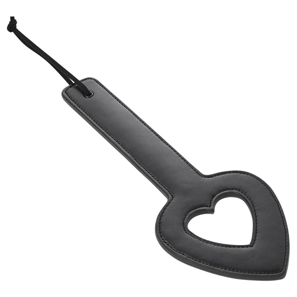 Sex &amp; Mischief Shadow Heart Paddle - Black Paddle