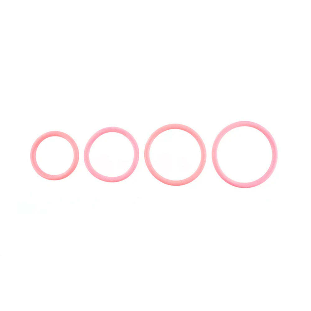 SPORTSHEETS Rubber O-Ring 4 Pack - Coral Rings
