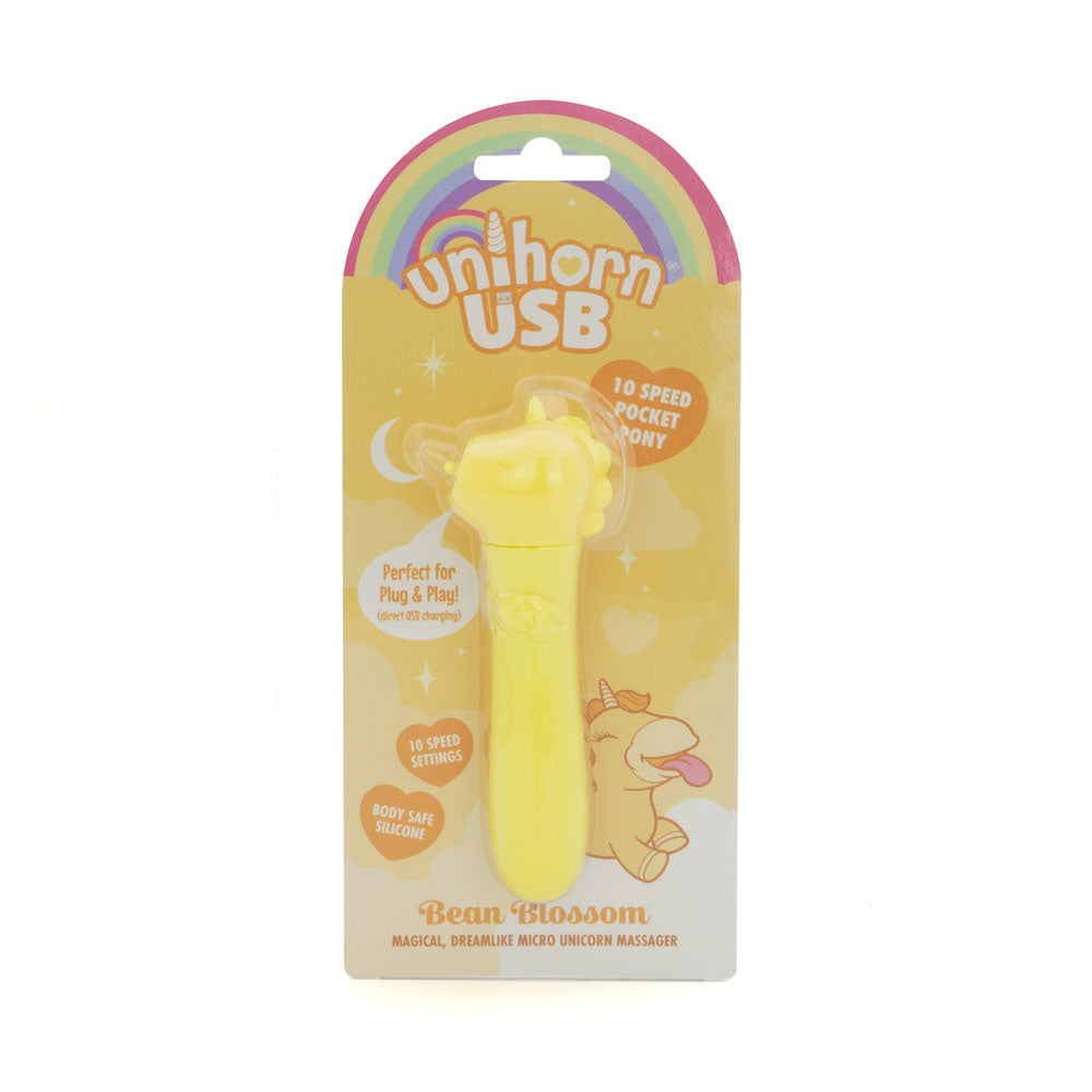 Unihorn - Bean Blossom Yellow Rechargeable Vibrating Bullet