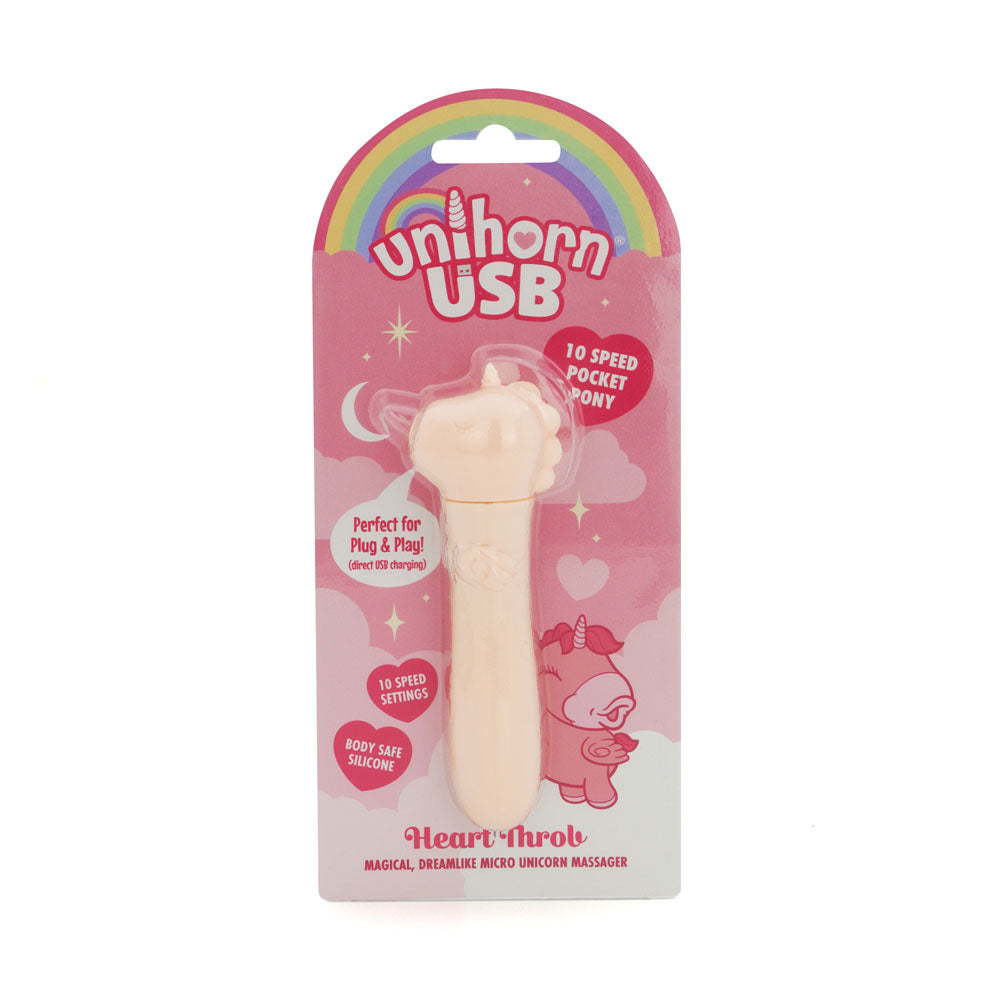 Unihorn - Heart Throb Coral Vibrating Bullet