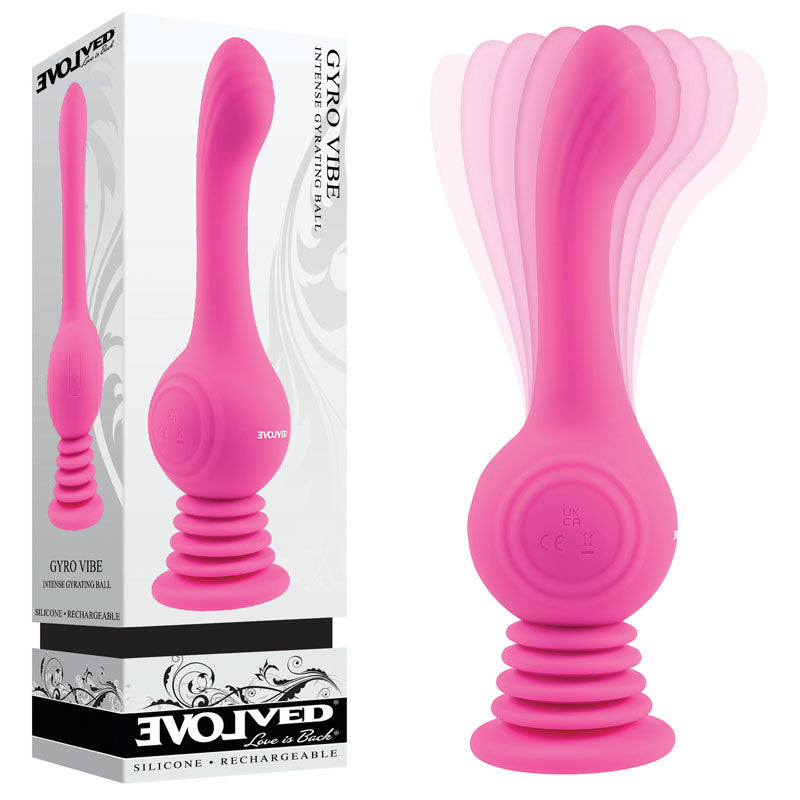 Evolved GYRO VIBE – Pink USB Rechargeable Super Vibrator (24.8cm)