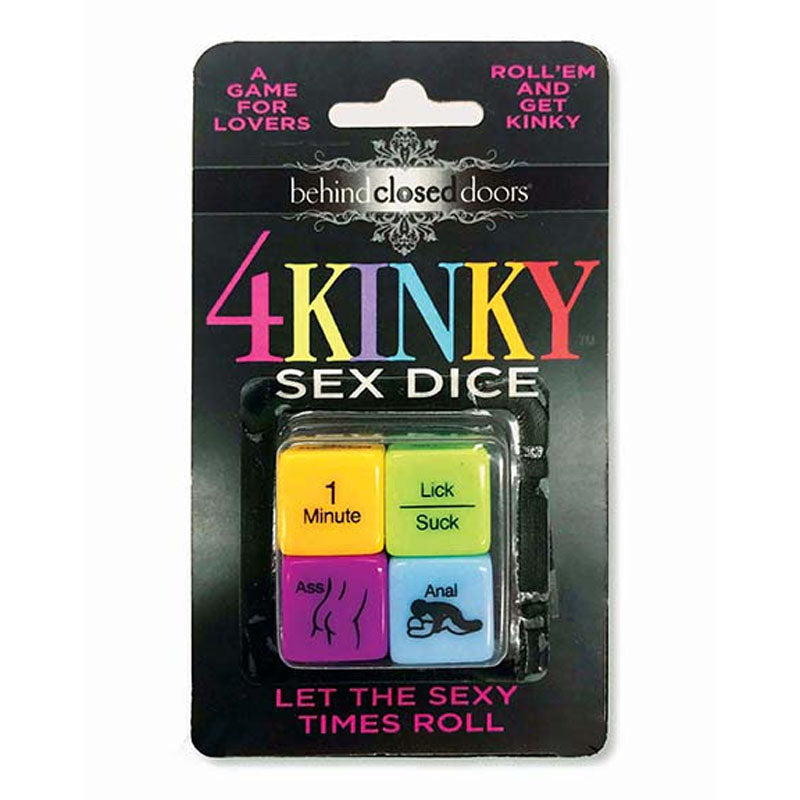  Behind Closed Doors - 4 Kinky Sex Dice - Dice Game for Couples