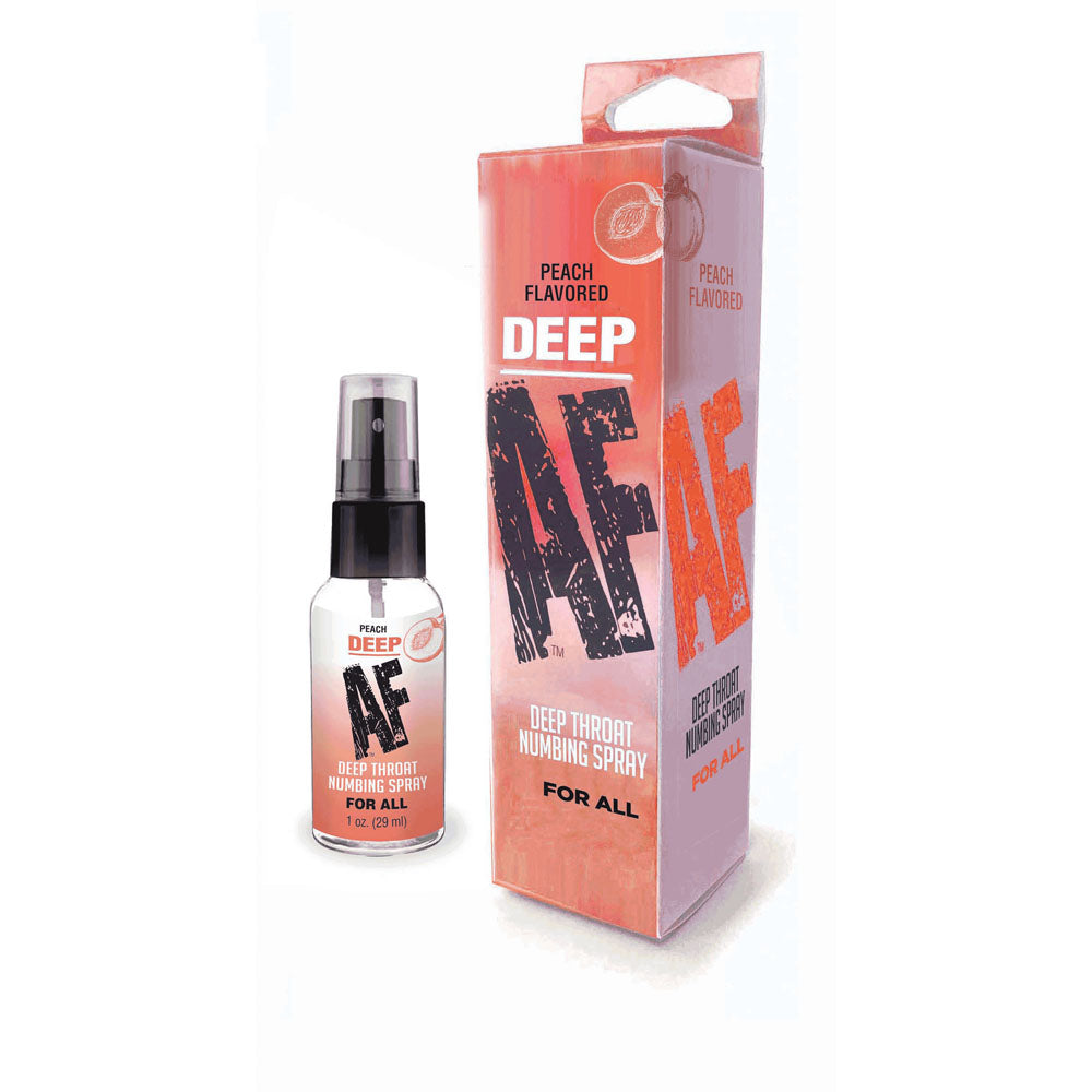 Deep AF Numbing Throat Spray - Peach Flavour 