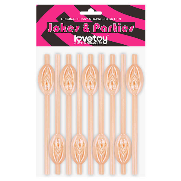 Jokes &amp; Parties Original Pussy Straws – Flesh Drinking Straws (Set of 9)