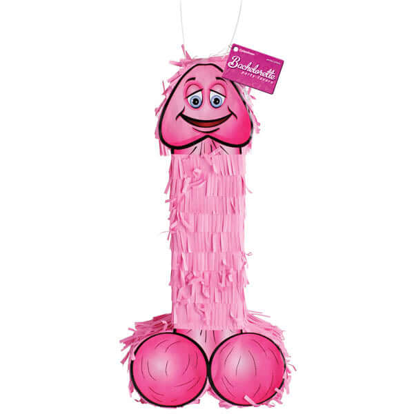 Bachelorette Party Favors Pecker Piñata - Pink Hen's Night Novelty