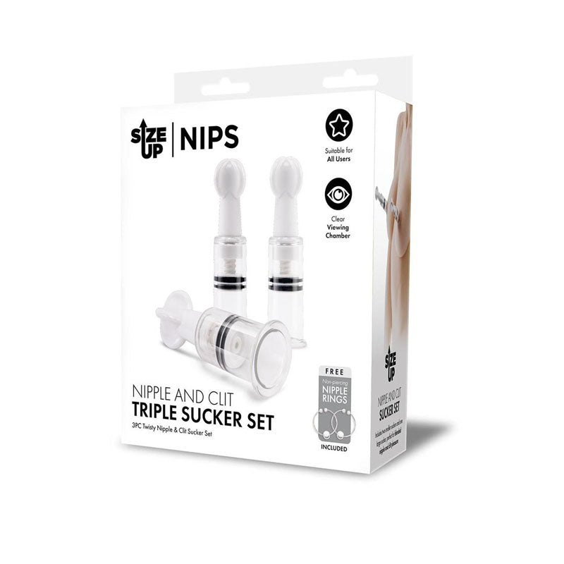Nipple and Clit triple Sucker set